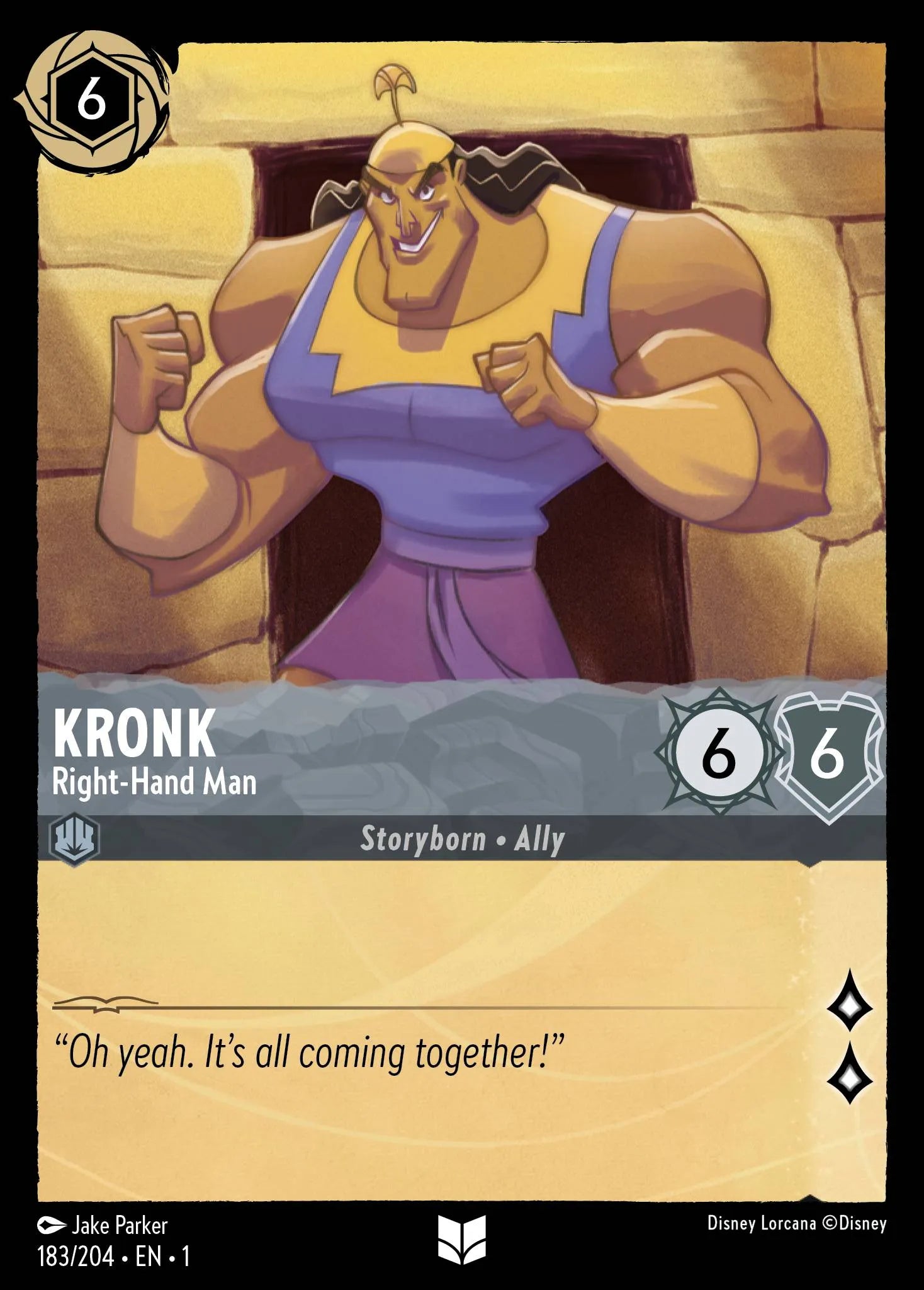 Kronk - Right-Hand Man | The First Chapter #183 (Near Mint) | Disney Lorcana Single Australia (Near Mint)