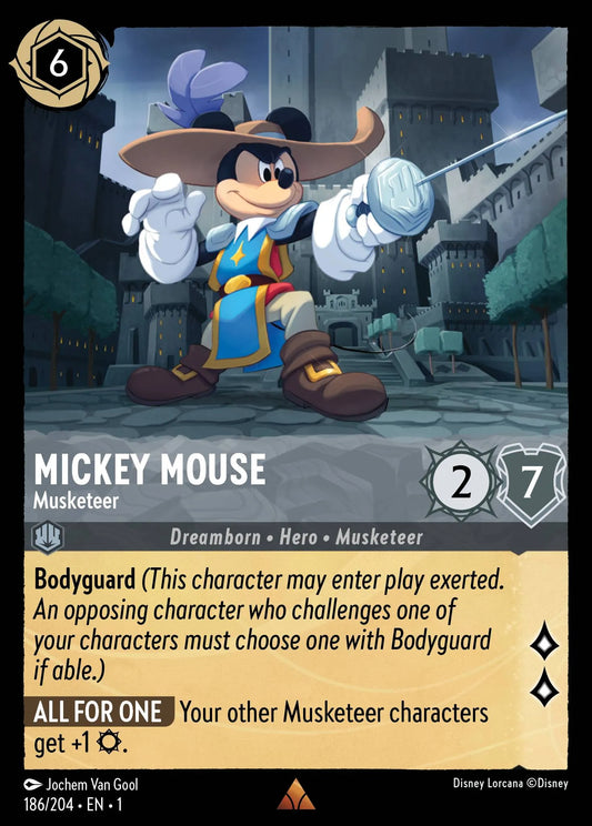 Mickey Mouse - Musketeer | The First Chapter #186 (Near Mint Foil) | Disney Lorcana Single Australia (Near Mint)