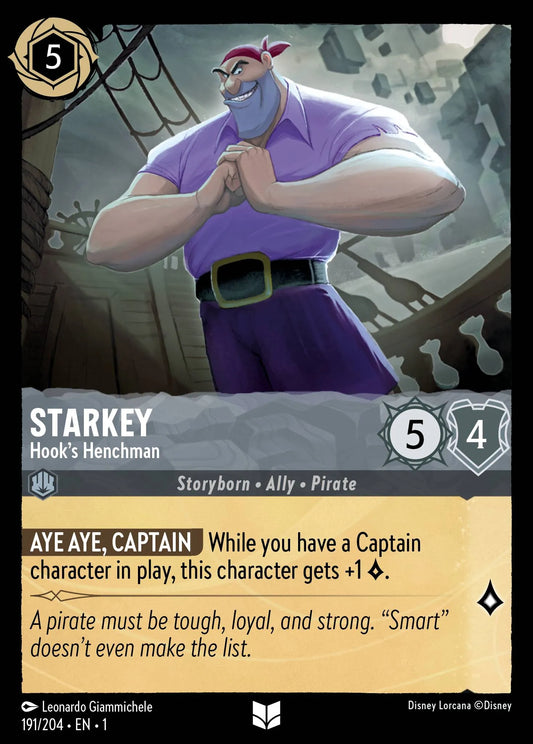 Starkey - Hook’s Henchman | The First Chapter #191 (Near Mint Foil) | Disney Lorcana Single Australia (Near Mint)