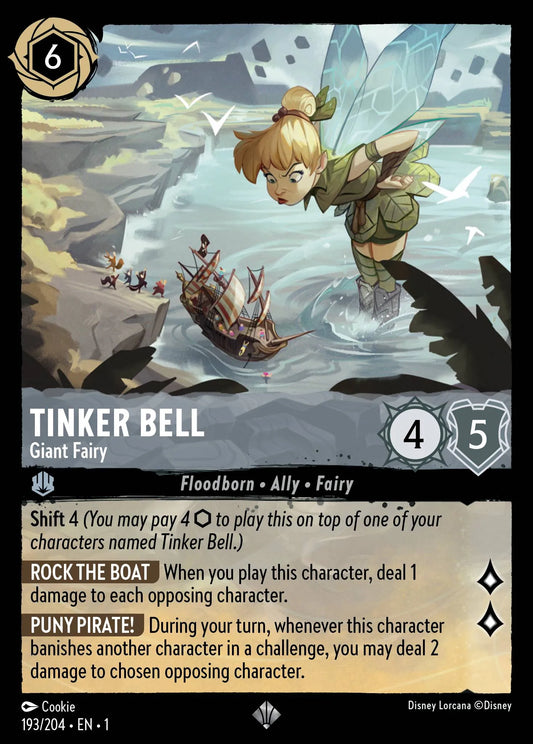 Tinker Bell - Giant Fairy | The First Chapter #193 (Near Mint Foil) | Disney Lorcana Single Australia (Near Mint)