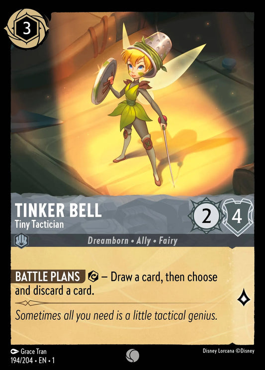 Tinker Bell - Tiny Tactician | The First Chapter #194 (Near Mint Foil) | Disney Lorcana Single Australia (Near Mint)