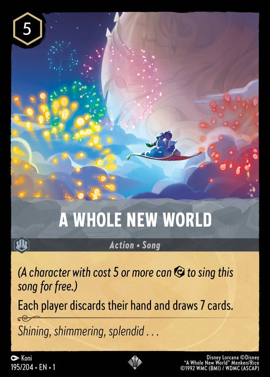 A Whole New World | The First Chapter #195 (Near Mint) | Disney Lorcana Single Australia (Near Mint)