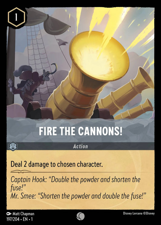 Fire the Cannons! | The First Chapter #197 (Near Mint Foil) | Disney Lorcana Single Australia (Near Mint)