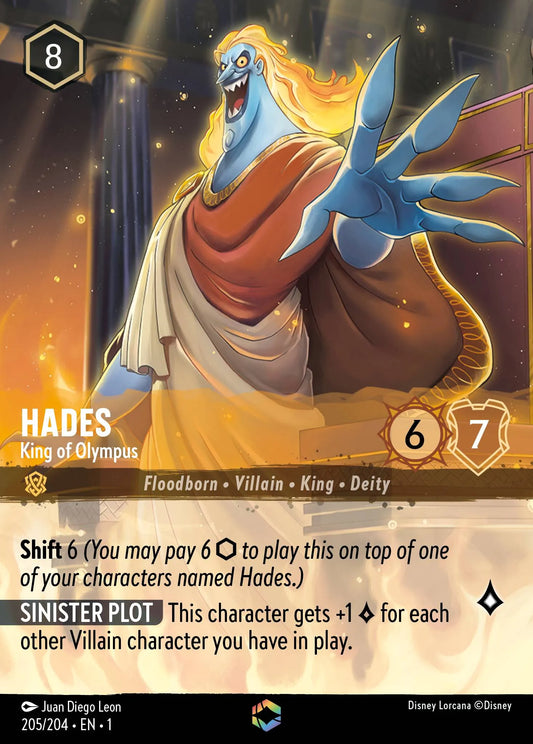 Hades - King of Olympus | The First Chapter #205 (Near Mint) | Disney Lorcana Single Australia (Near Mint)