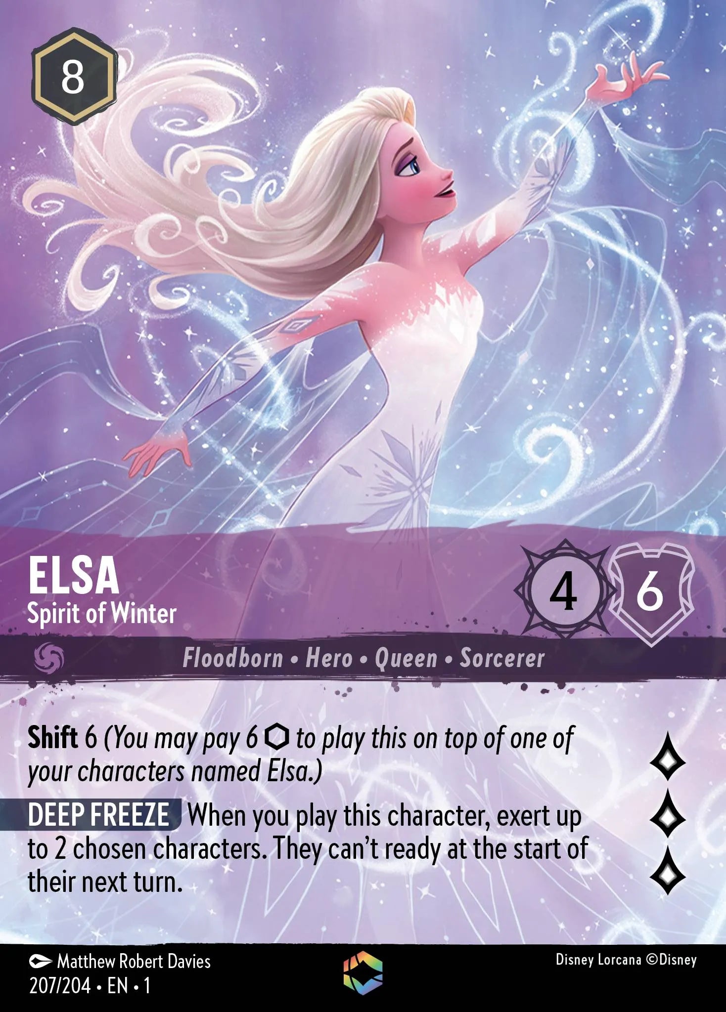 Elsa - Spirit of Winter Disney Lorcana card