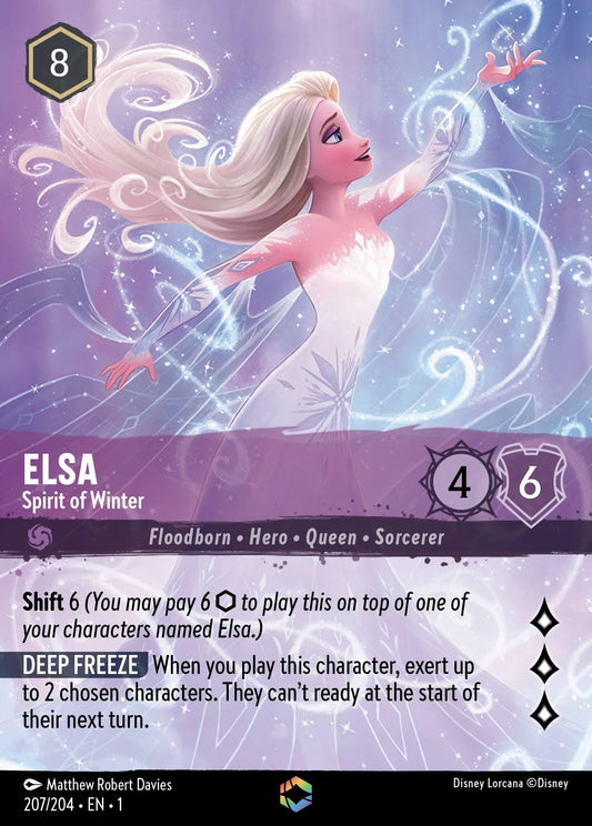 Elsa - Spirit of Winter Disney Lorcana card
