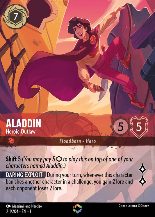 Aladdin - Heroic Outlaw | The First Chapter #211 (Near Mint) | Disney Lorcana Single Australia (Near Mint)