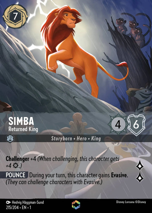 Simba - Returned King | The First Chapter #215 (Near Mint) | Disney Lorcana Single Australia (Near Mint)