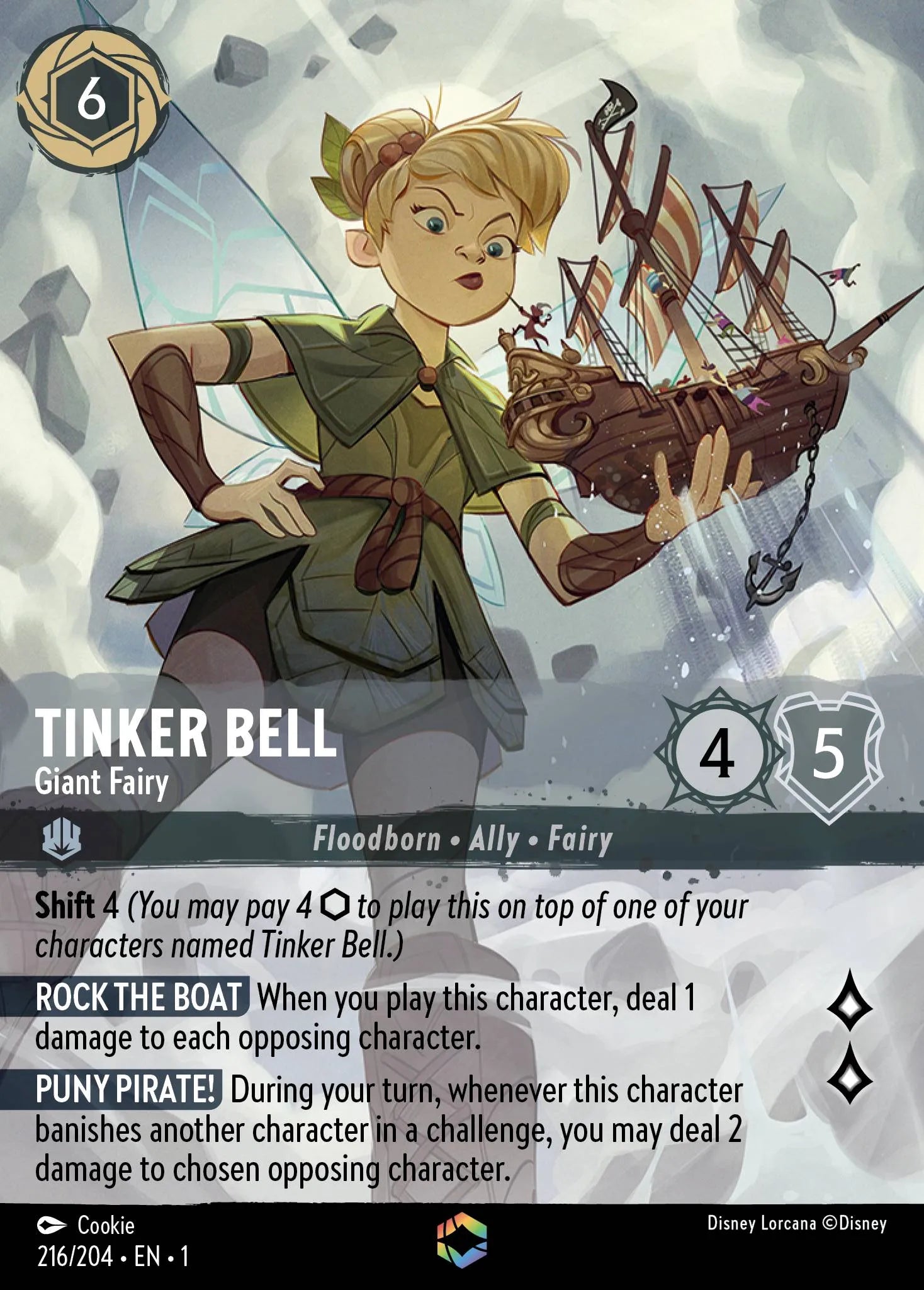 Tinker Bell - Giant Fairy | The First Chapter #216 (Near Mint) | Disney Lorcana Single Australia (Near Mint)