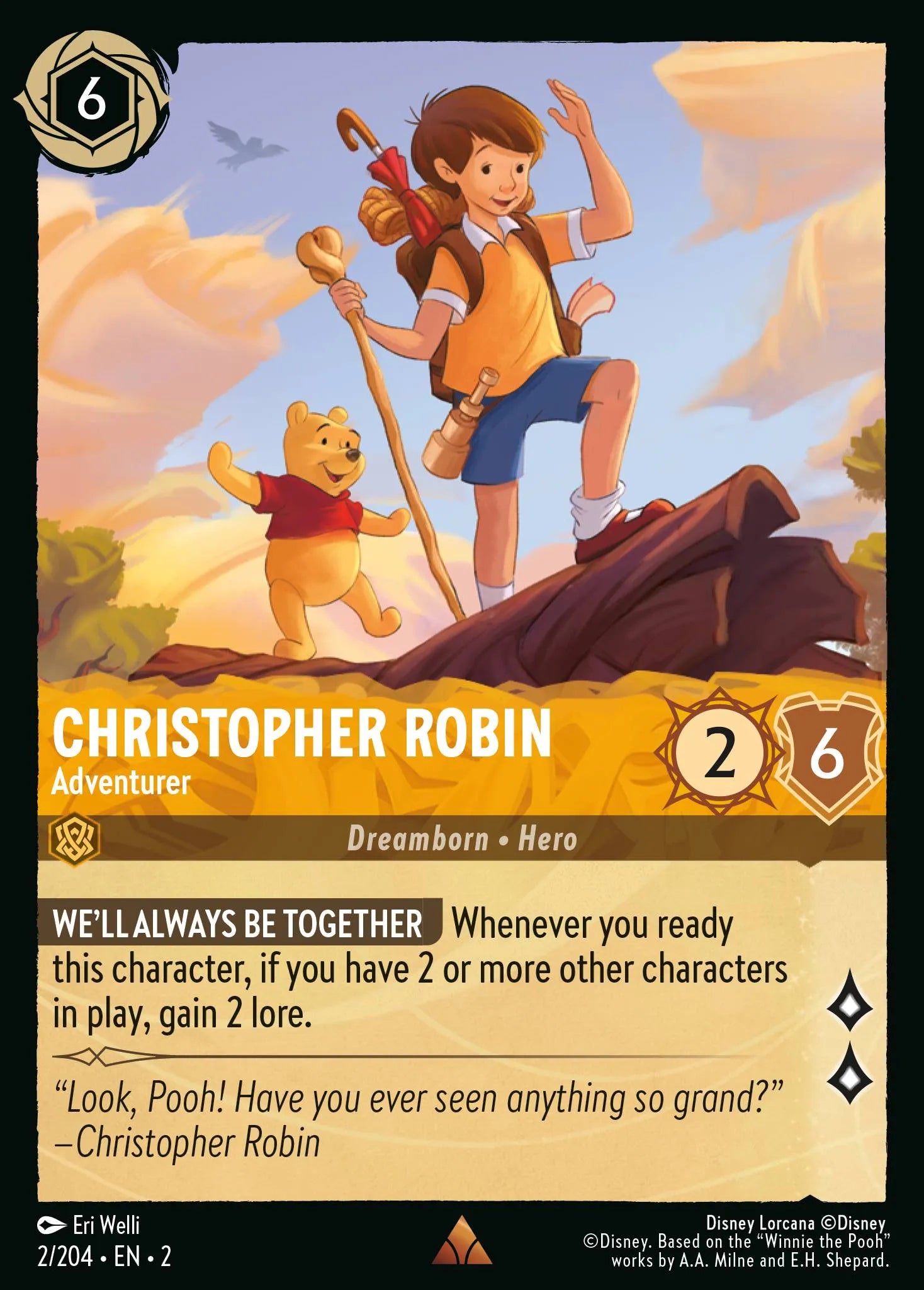 Christopher Robin - Adventurer | Rise of the Floodborn #2 (Near Mint) | Disney Lorcana Single Australia (Near Mint)