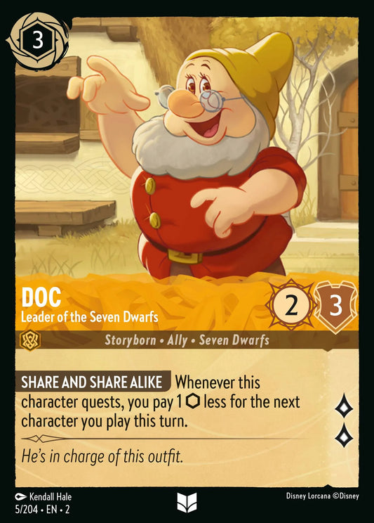 Doc - Leader of the Seven Dwarfs | Rise of the Floodborn #5 (Near Mint Foil) | Disney Lorcana Single Australia (Near Mint)