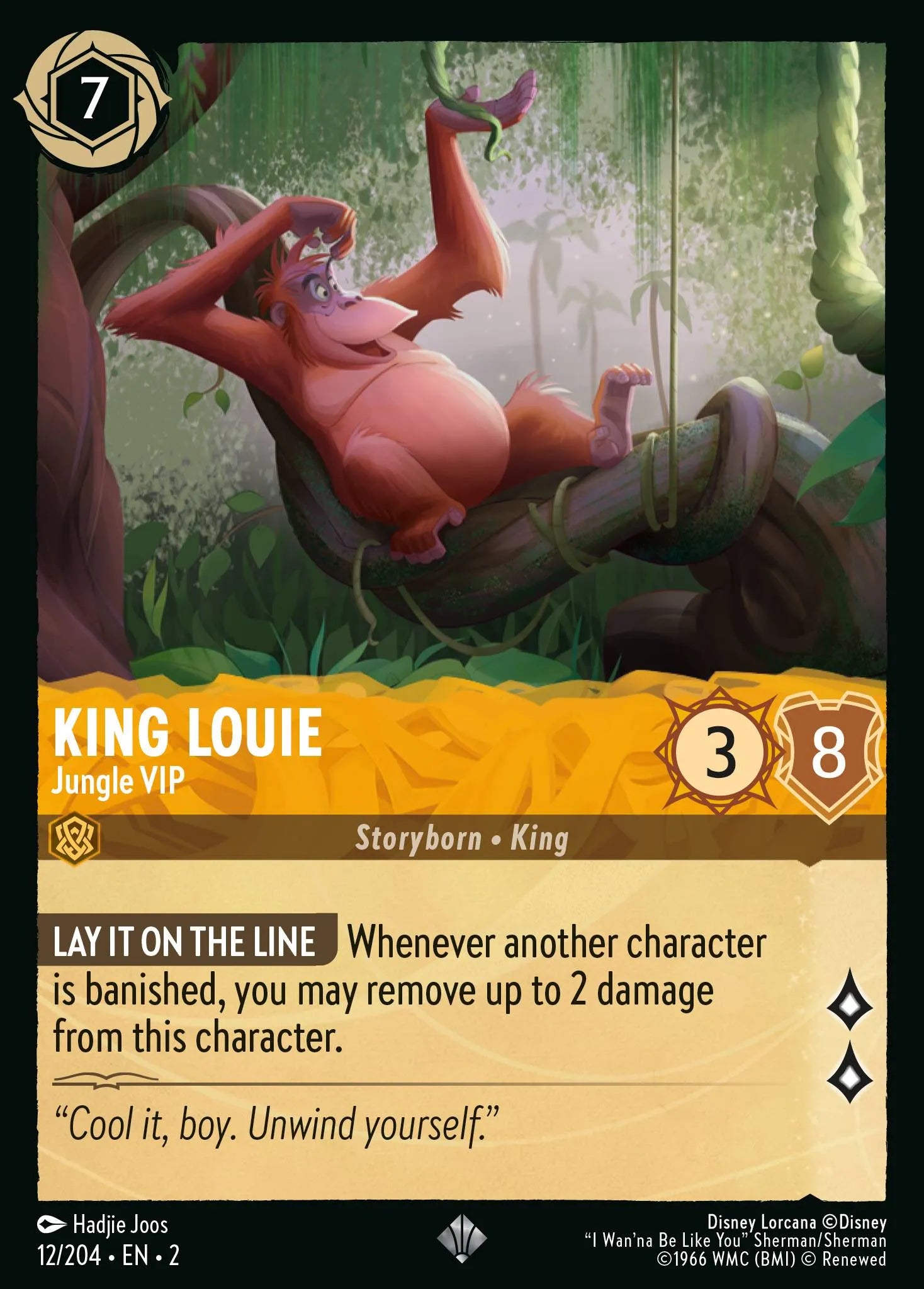 King Louie - Jungle VIP | Rise of the Floodborn #12 (Near Mint) | Disney Lorcana Single Australia (Near Mint)