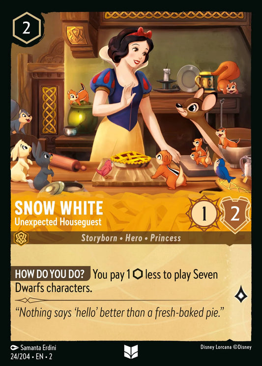 Snow White - Unexpected Houseguest | Rise of the Floodborn #24 (Near Mint Foil) | Disney Lorcana Single Australia (Near Mint)