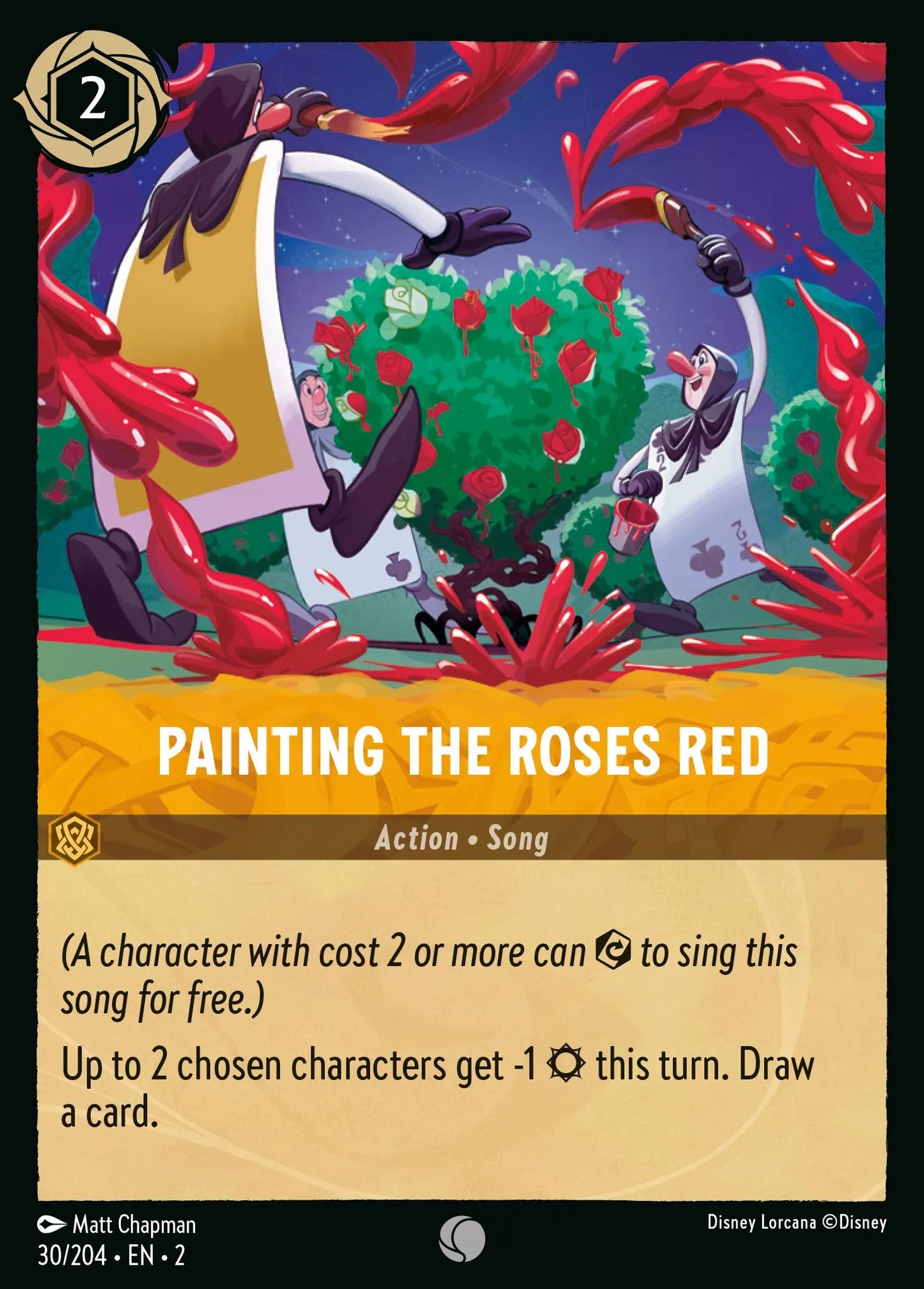 Painting the Roses Red | Rise of the Floodborn #30 (Near Mint) | Disney Lorcana Single Australia (Near Mint)