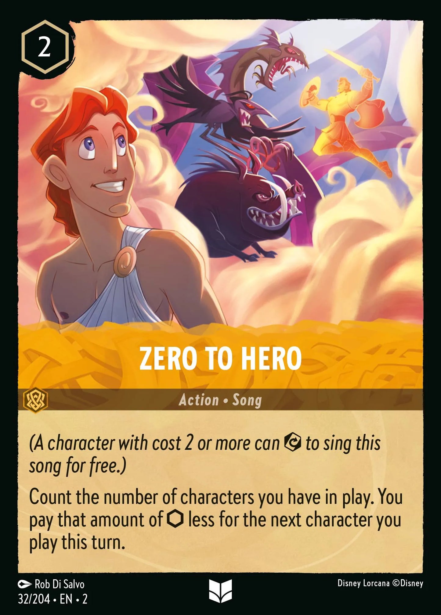 Zero to Hero | Rise of the Floodborn #32 (Near Mint Foil) | Disney Lorcana Single Australia (Near Mint)