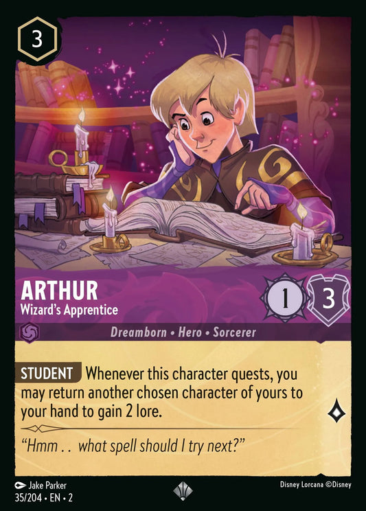 Arthur - Wizard's Apprentice | Rise of the Floodborn #35 (Near Mint Foil) | Disney Lorcana Single Australia (Near Mint)
