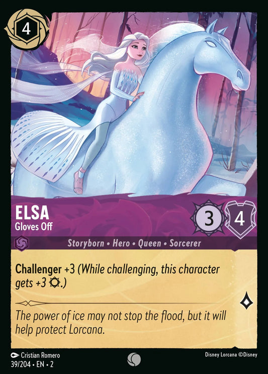 Elsa - Gloves Off | Rise of the Floodborn #39 (Near Mint Foil) | Disney Lorcana Single Australia (Near Mint)