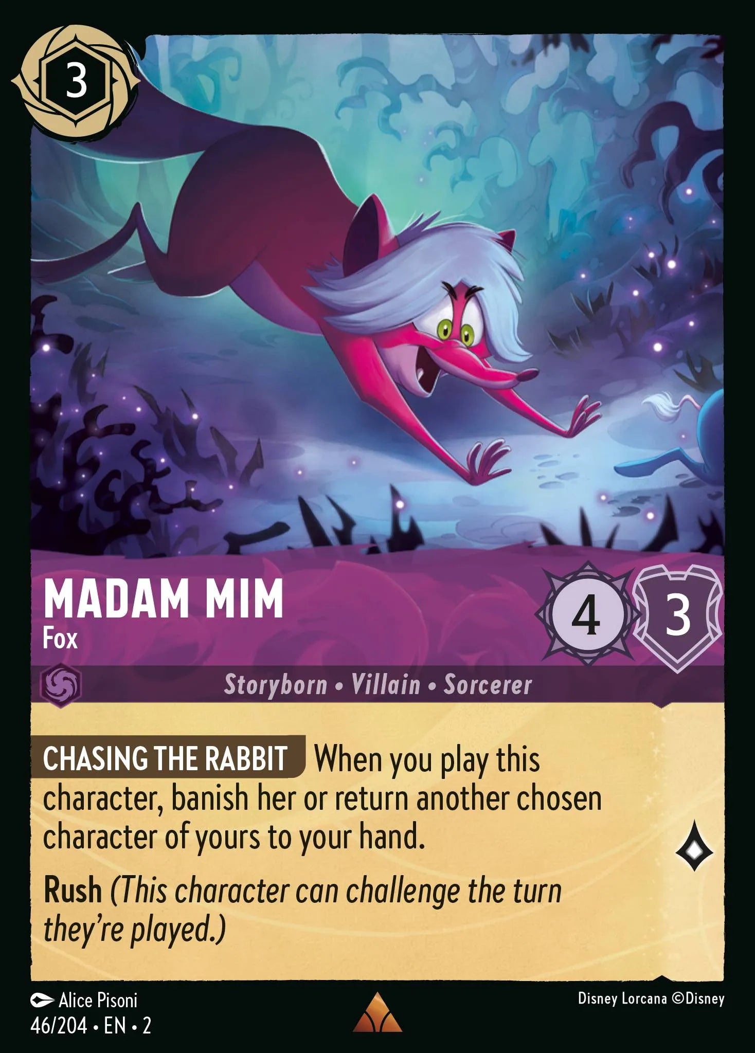 Madam Mim - Fox | Rise of the Floodborn #46 (Near Mint) | Disney Lorcana Single Australia (Near Mint)