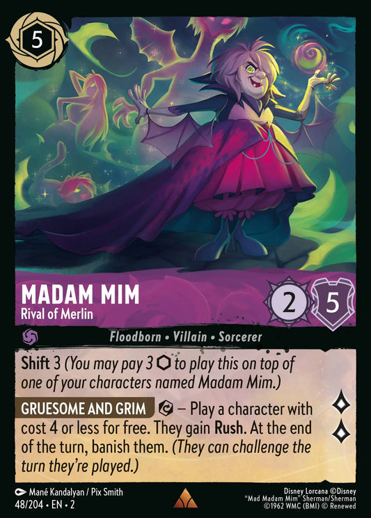 Madam Mim - Rival of Merlin | Rise of the Floodborn #48 (Near Mint) | Disney Lorcana Single Australia (Near Mint)