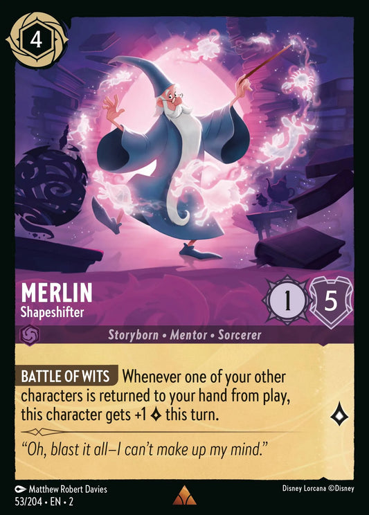 Merlin - Shapeshifter | Rise of the Floodborn #53 (Near Mint Foil) | Disney Lorcana Single Australia (Near Mint)