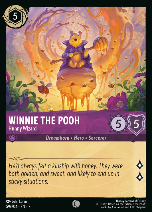 Winnie the Pooh - Hunny Wizard | Rise of the Floodborn #59 (Near Mint) | Disney Lorcana Single Australia (Near Mint)