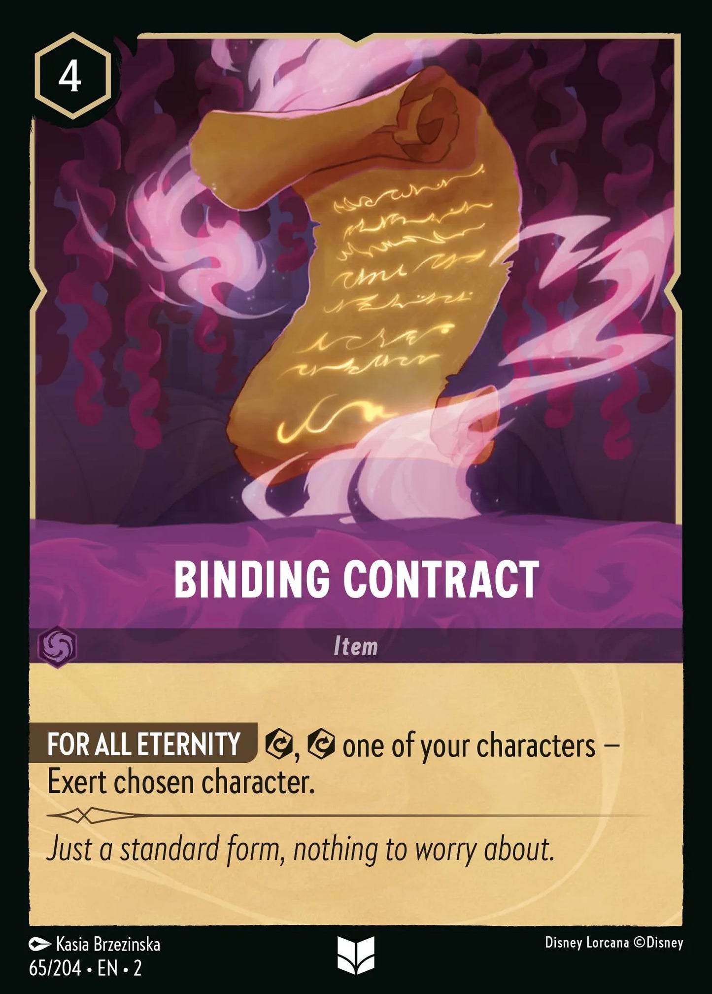 Binding Contract | Rise of the Floodborn #65 (Near Mint Foil) | Disney Lorcana Single Australia (Near Mint)