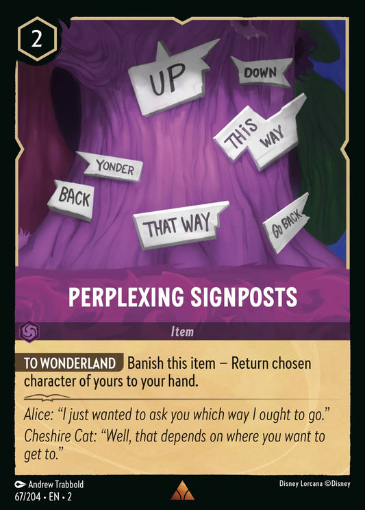 Perplexing Signposts | Rise of the Floodborn #67 (Near Mint Foil) | Disney Lorcana Single Australia (Near Mint)