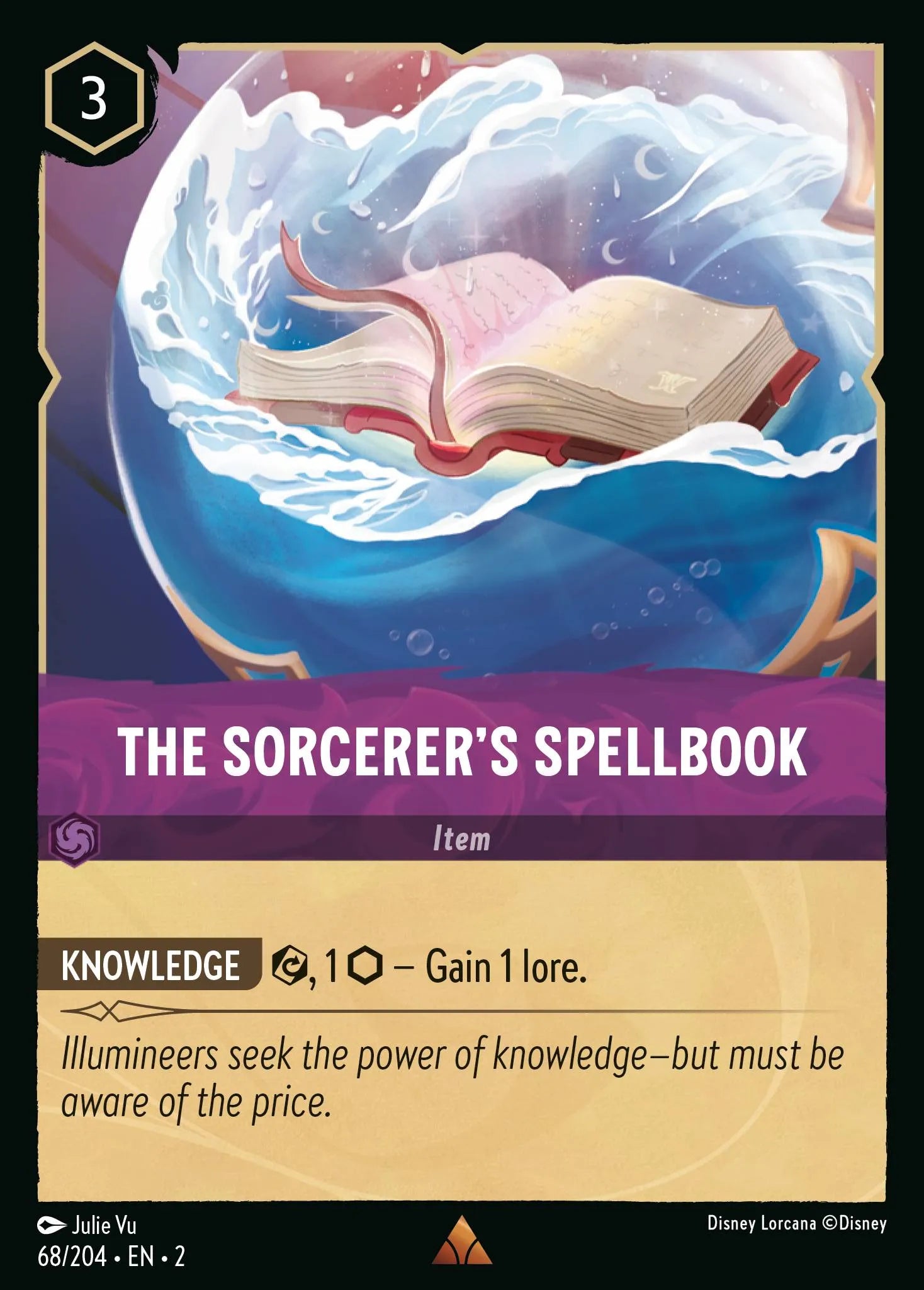 The Sorcerer's Spellbook | Rise of the Floodborn #68 (Near Mint) | Disney Lorcana Single Australia (Near Mint)