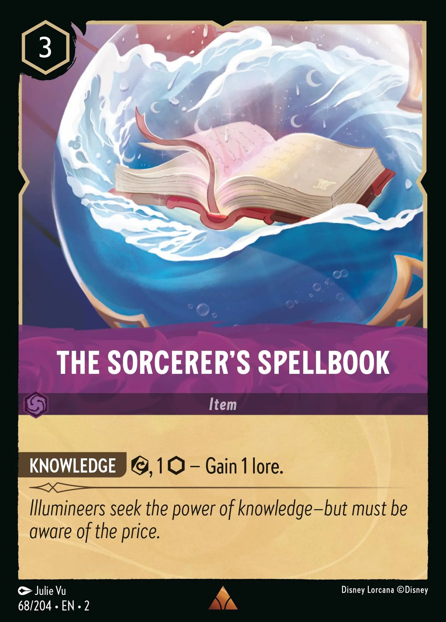 The Sorcerer's Spellbook | Rise of the Floodborn #68 (Near Mint Foil) | Disney Lorcana Single Australia (Near Mint)