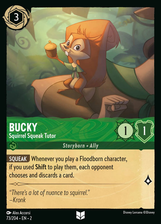 Bucky - Squirrel Squeak Tutor | Rise of the Floodborn #73 (Near Mint) | Disney Lorcana Single Australia (Near Mint)