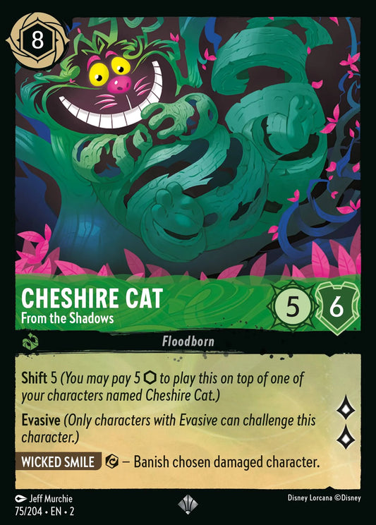 Cheshire Cat - From the Shadows | Rise of the Floodborn #75 (Near Mint) | Disney Lorcana Single Australia (Near Mint)