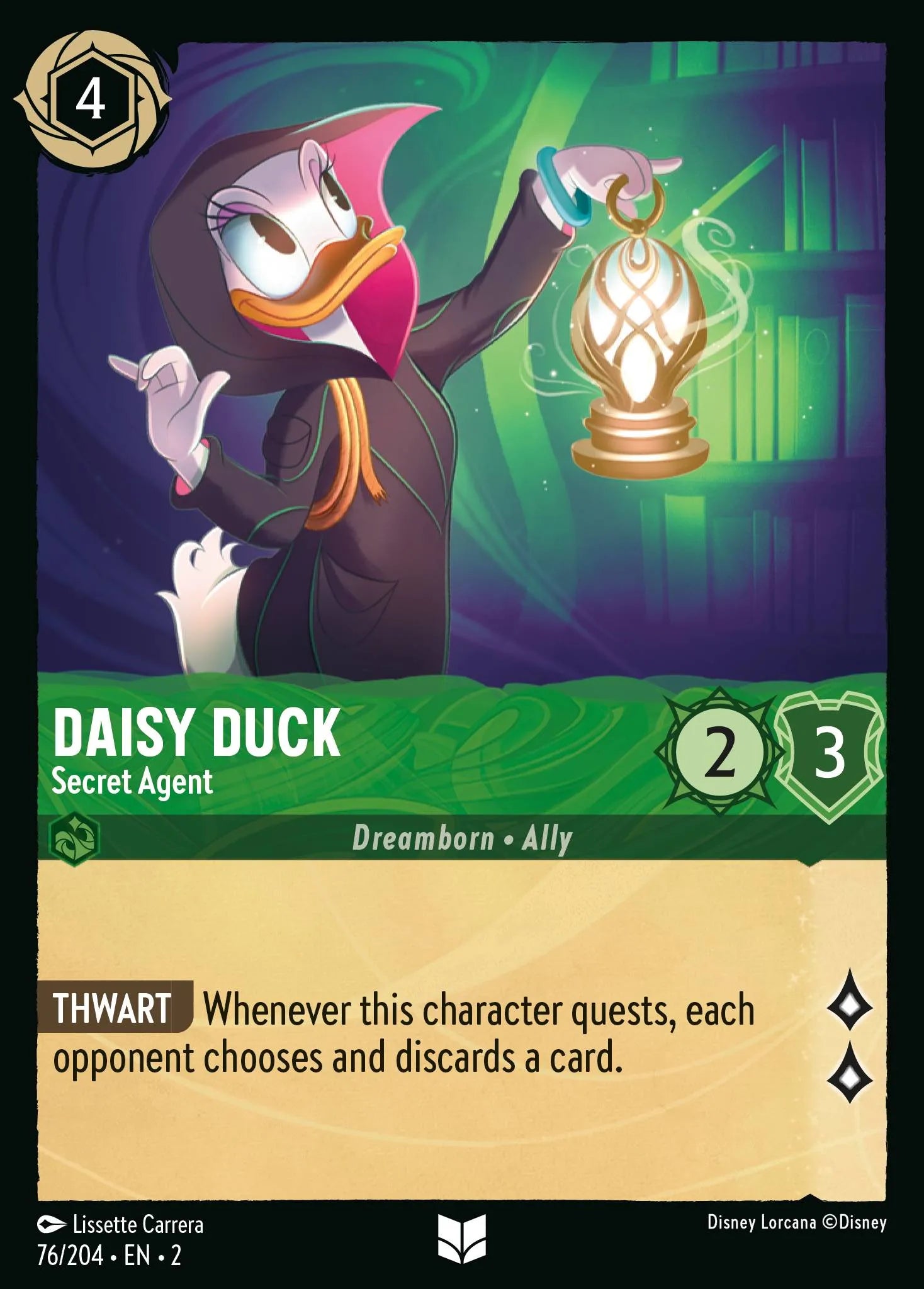 Daisy Duck - Secret Agent | Rise of the Floodborn #76 (Near Mint Foil) | Disney Lorcana Single Australia (Near Mint)