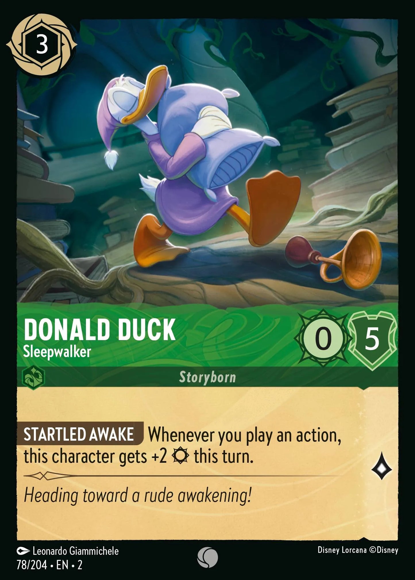 Donald Duck - Sleepwalker | Rise of the Floodborn #78 (Near Mint) | Disney Lorcana Single Australia (Near Mint)