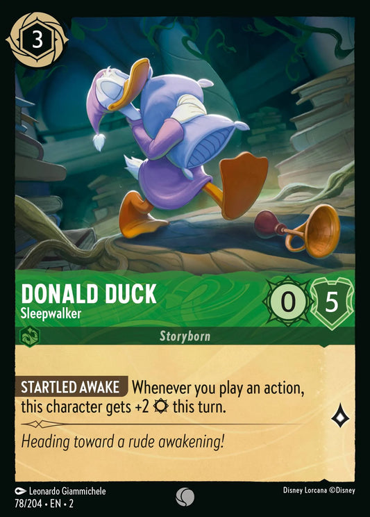 Donald Duck - Sleepwalker | Rise of the Floodborn #78 (Near Mint Foil) | Disney Lorcana Single Australia (Near Mint)