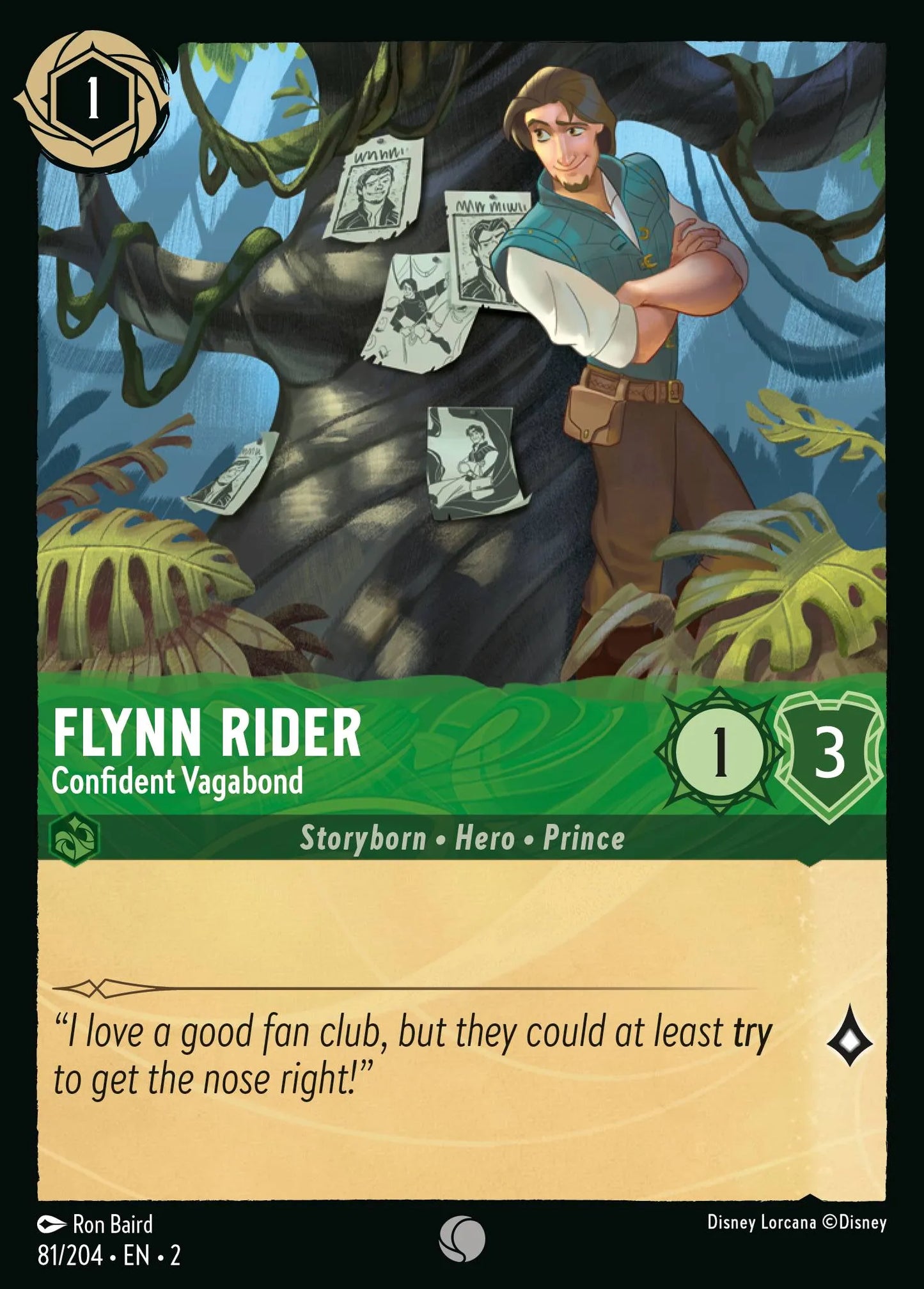 Flynn Rider - Confident Vagabond | Rise of the Floodborn #81 (Near Mint Foil) | Disney Lorcana Single Australia (Near Mint)