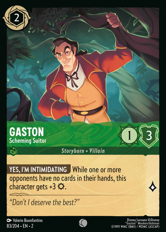 Gaston - Scheming Suitor | Rise of the Floodborn #83 (Near Mint) | Disney Lorcana Single Australia (Near Mint)