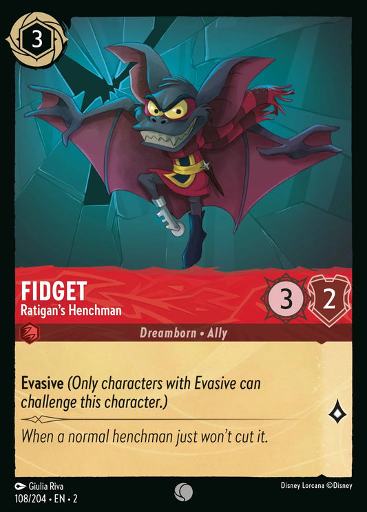 Fidget - Ratigan's Henchman | Rise of the Floodborn #108 (Near Mint) | Disney Lorcana Single Australia (Near Mint)