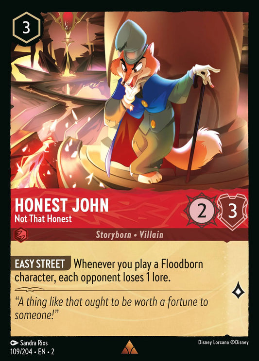 Honest John - Not That Honest | Rise of the Floodborn #109 (Near Mint) | Disney Lorcana Single Australia (Near Mint)
