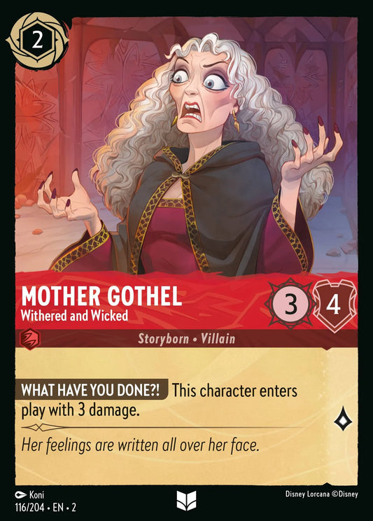 Mother Gothel - Withered and Wicked | Rise of the Floodborn #116 (Near Mint) | Disney Lorcana Single Australia (Near Mint)