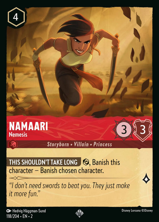 Namaari - Nemesis | Rise of the Floodborn #118 (Near Mint Foil) | Disney Lorcana Single Australia (Near Mint)