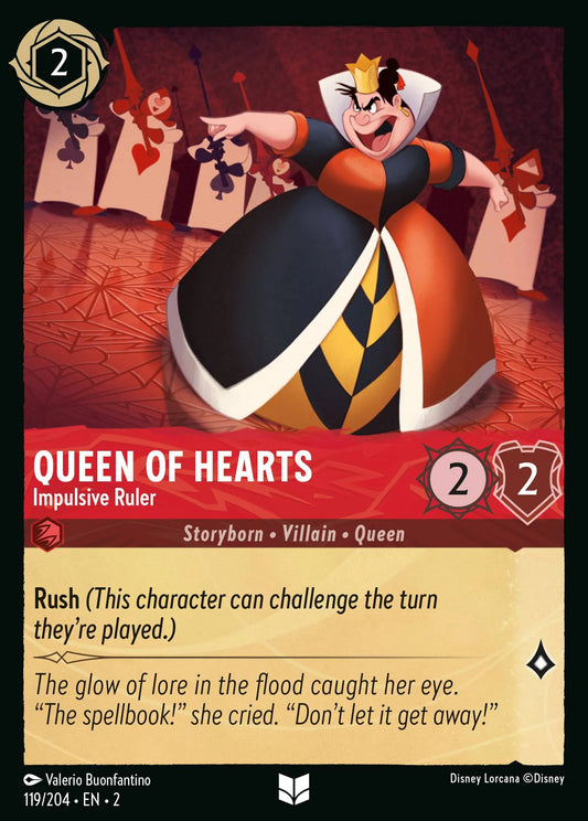 Queen of Hearts - Impulsive Ruler | Rise of the Floodborn #119 (Near Mint) | Disney Lorcana Single Australia (Near Mint)