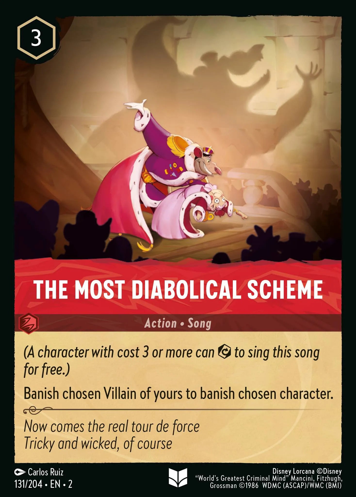 The Most Diabolical Scheme | Rise of the Floodborn #131 (Near Mint Foil) | Disney Lorcana Single Australia (Near Mint)