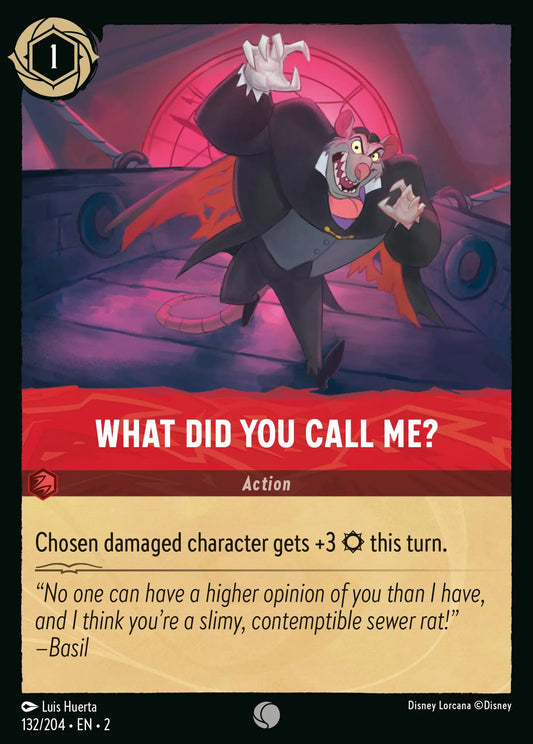 What Did You Call Me? | Rise of the Floodborn #132 (Near Mint) | Disney Lorcana Single Australia (Near Mint)