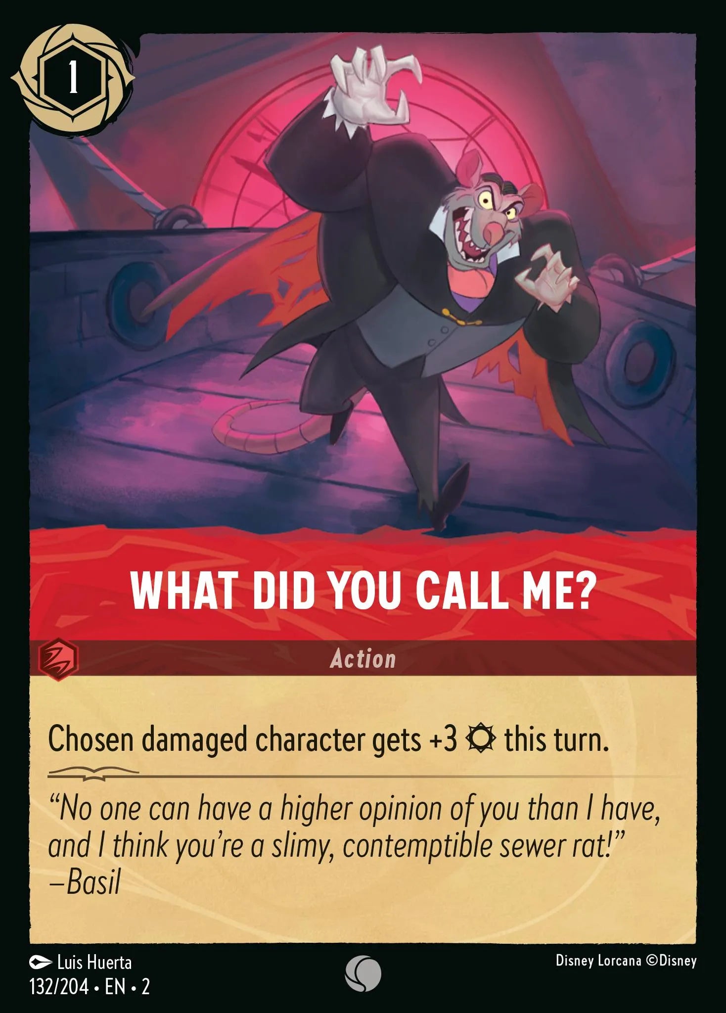 What Did You Call Me? | Rise of the Floodborn #132 (Near Mint Foil) | Disney Lorcana Single Australia (Near Mint)