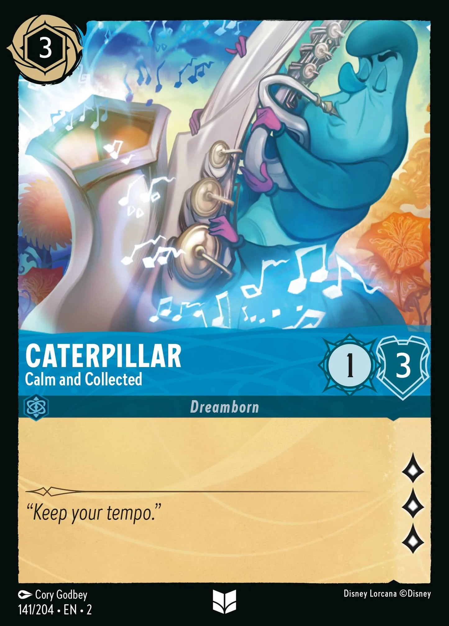 Caterpillar - Calm and Collected | Rise of the Floodborn #141 (Near Mint Foil) | Disney Lorcana Single Australia (Near Mint)