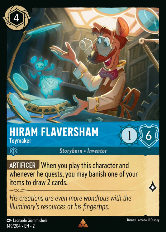 Hiram Flaversham - Toymaker | Rise of the Floodborn #149 (Near Mint) | Disney Lorcana Single Australia (Near Mint)