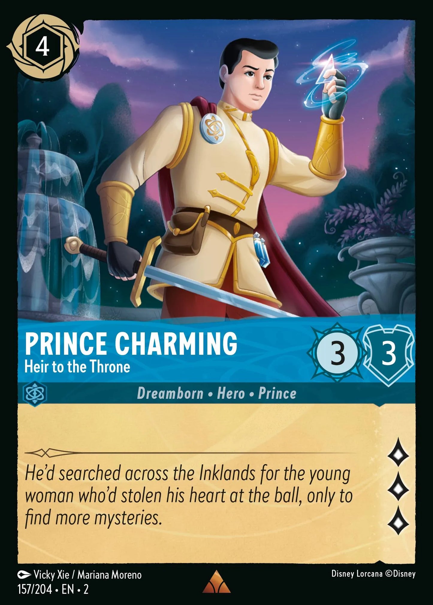 Prince Charming - Heir to the Throne | Rise of the Floodborn #157 (Near Mint) | Disney Lorcana Single Australia (Near Mint)