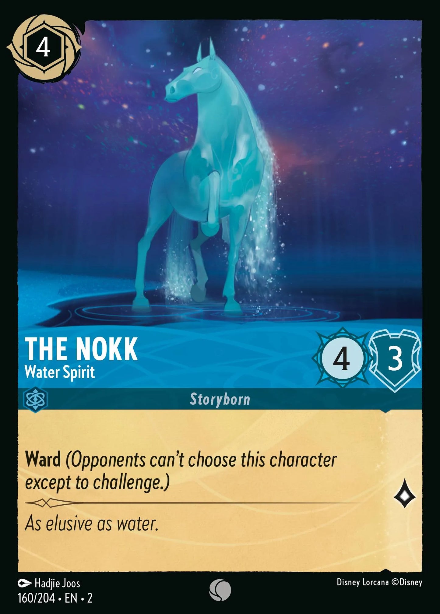 The Nokk - Water Spirit | Rise of the Floodborn #160 (Near Mint Foil) | Disney Lorcana Single Australia (Near Mint)