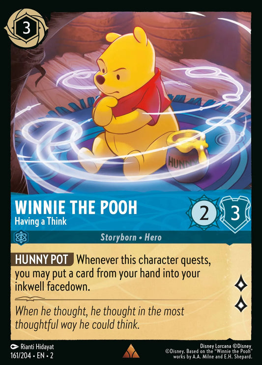 Winnie the Pooh - Having a Think | Rise of the Floodborn #161 (Near Mint Foil) | Disney Lorcana Single Australia (Near Mint)