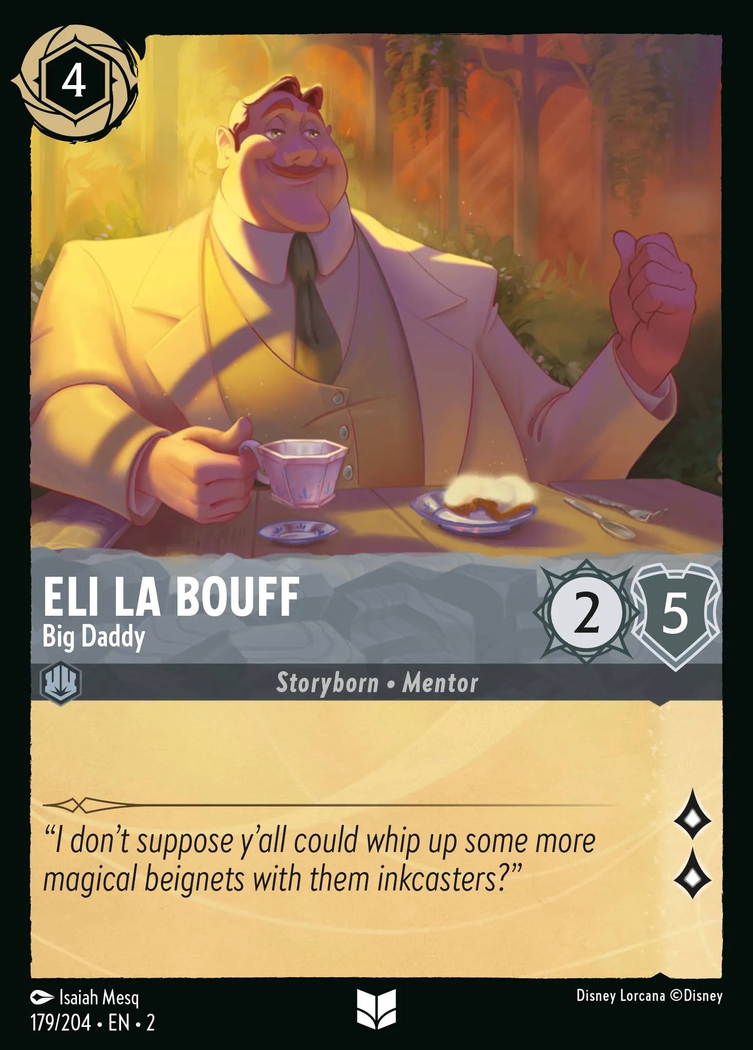 Eli La Bouff - Big Daddy | Rise of the Floodborn #179 (Near Mint Foil) | Disney Lorcana Single Australia (Near Mint)